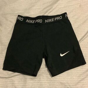 Nike Black Training Shorts with White Logo